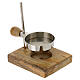 Adjustable silver-plated brass incense burner h 12 cm s2
