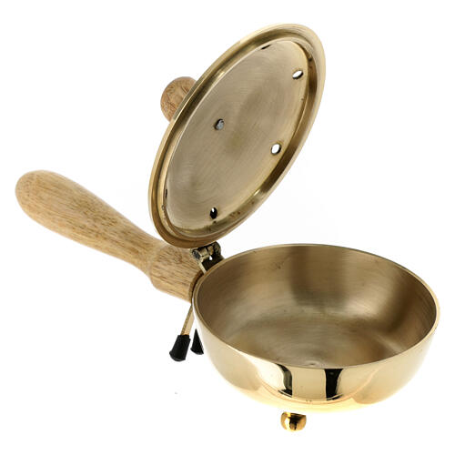 Bruciaincenso ottone dorato albero della vita larghezza 20 cm 2