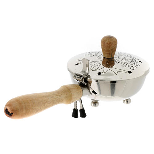Kadzielnica Drzewo Życia mosiądz posrebrzany, 20 cm 3
