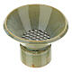 Light green ceramic incense burner 7x10 cm s2