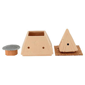 Terracotta Pyramid Incense Burner, 10 cm