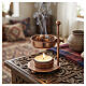 Adjustable incense burner in rose‑gold brass h. 4 in s2