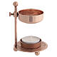 Adjustable incense burner in rose‑gold brass h. 4 in s4