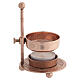 Queimador incenso regulável 11 cm cor ouro rosê latão s5