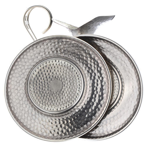 Lavabogarnitur mit Hammerschlagstruktur  4