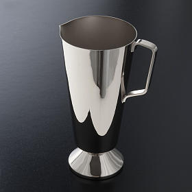 Ewer and basin in nickel-plated brass s3