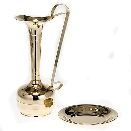 Ewer and basin, gold-plated brass or palladium 2