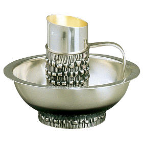 Aiguières et bassins pour lavage mains: Aiguière lavage mains Molina avec bassin laiton argenté Aiguières et bassins pour lavage mains: Aiguière lavage mains Molina avec bassin laiton argenté