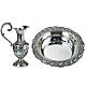 Molina set,ewer with basin in silver brass s1