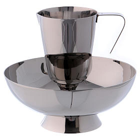 Molina tray and ewer set in stainless steel
