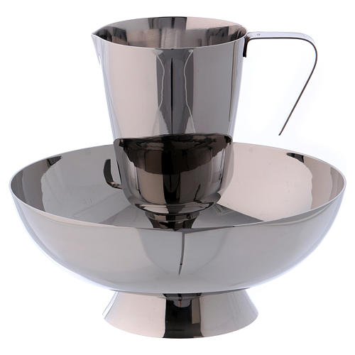 Molina tray and ewer set in stainless steel 1