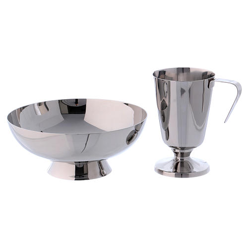 Molina tray and ewer set in stainless steel 2