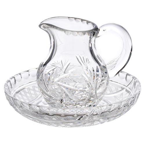 Pitcher with tray in crystal 200cc 1