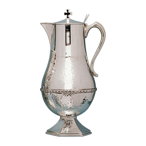 Molina flagon slightly hammered in silver-plated brass 1