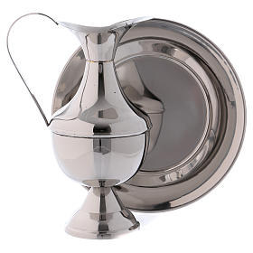 Aiguière pour lavage mains en laiton avec bassine s3