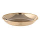 Jug with saucer for washing hands in glossy brass s3
