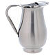 Liturgical ewer in stainless steel with plate 32 cm s2