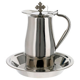 Brass ewer jug with cross 1.5 liters
