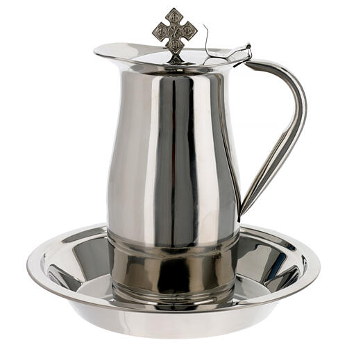 Brass ewer jug with cross 1.5 liters 1