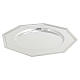 Plato octagonal acero 30 cm s1