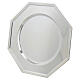 Plato octagonal acero 30 cm s2