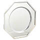 Plato octagonal acero 30 cm s3