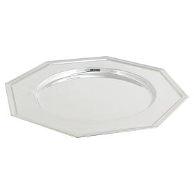 Piatto ottagonale acciaio 30 cm