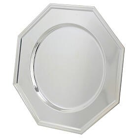 Piatto ottagonale acciaio 30 cm