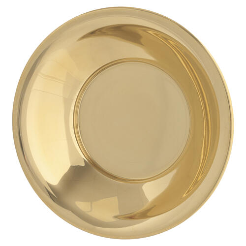 Ciotola per acqua in ottone lucidato 15 cm manutergio 2