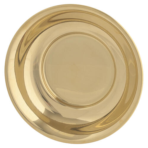 Recipiente para lavagem das mãos em latão dourado 16 cm 2