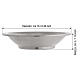 Lavabo bowl, 16 cm diameter, silver finish s2