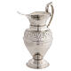 Lavabo ewer with polished silver finish 16 cm s2