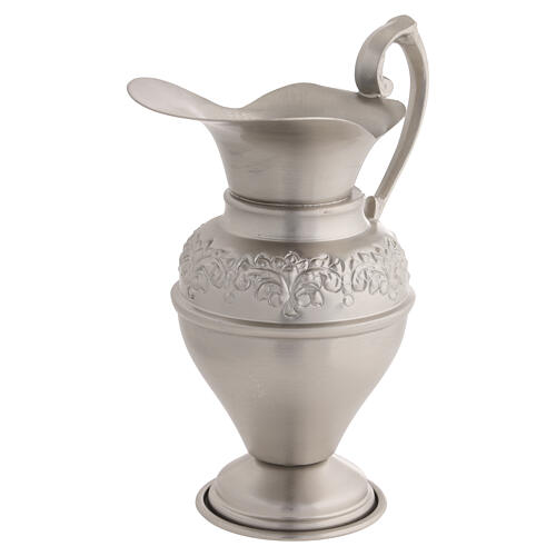 Jarro para lavagem das mãos acabamento opaco 15 cm com decoração floral 2