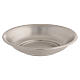 Matte nickel-plated brass lavabo basin, smooth shape, 5 in diameter s1