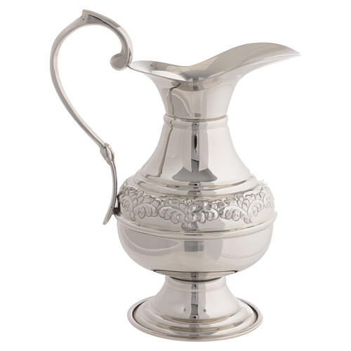 Ewer and basin with silver finish 2