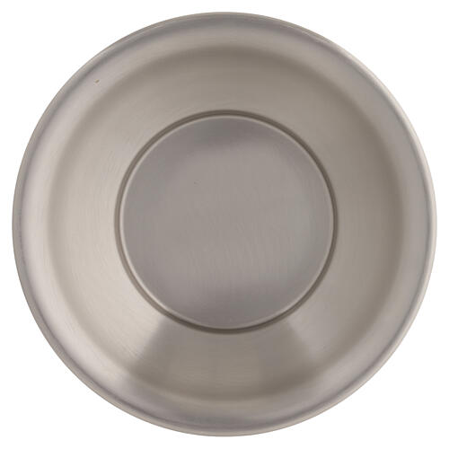 Set per lavabo con brocca e lavabo piccolo finitura color argento 3