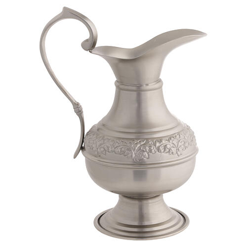 Lavabo set with ewer and small bowl, silver-colored finish 2