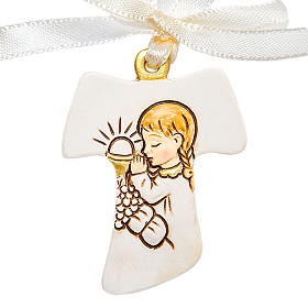 Religiöse Geschenke: Tau Anhänger Erstkommunion Mädchen 4cm