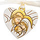Heart pendant Holy Family 4cm s1