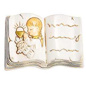 Religiöse Geschenke: Magnet Buch Erstkommunion Mädchen 5cm