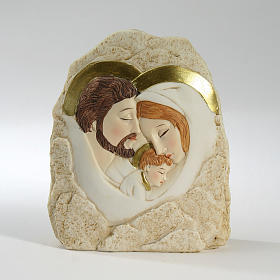 Religiöse Geschenke: Bombonniere Heilige Familie Stein 12,5x11,5cm
