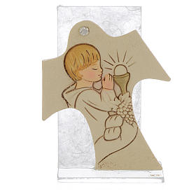 Recuerdos Comunión Niño cuadro blanco 11,5x8 cm s1