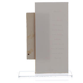 Quadretto Angelo con stampa h. 15,5 cm s2