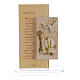 Confirmation favour with Maternity image in silk paper, white 15.5cm s1