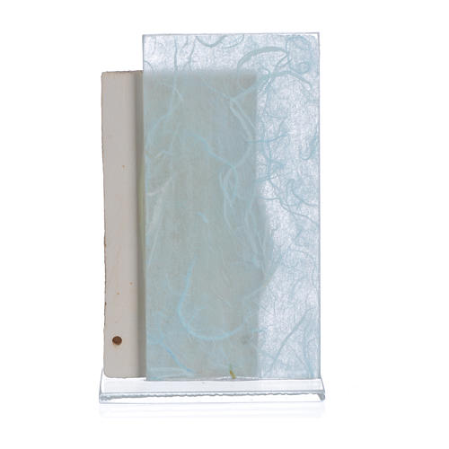 Cadre Maternité papier soie bleu clair h 11,5 cm 2