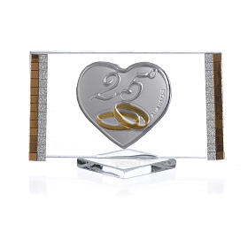 25 year anniversary favour, picture measuring 4.5x7cm