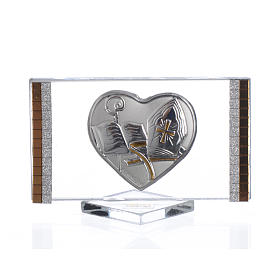 Religiöse Geschenke: Firmung Bombonniere Herz 4,5x7cm