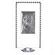 Rectangular picture with image of Christ and rhinestones 12x6cm s2
