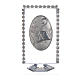 Confirmation favour, oval with rhinestones 8x4.5cm s1