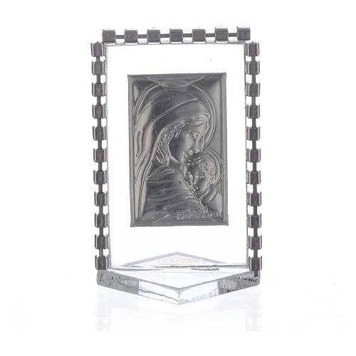 Regalo Nacimiento Cuadro Maternidad con Cristales Strass 5,5x3,5 cm 2